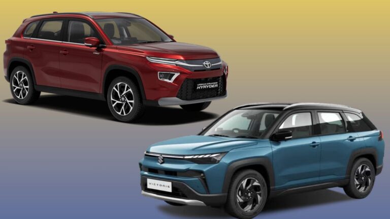 Maruti Victoris vs Toyota Hyryder: डिजाइन, इंटीरियर, फीचर्स और माइलेज के मामले में किस Hybrid SUV को खरीदना सही?