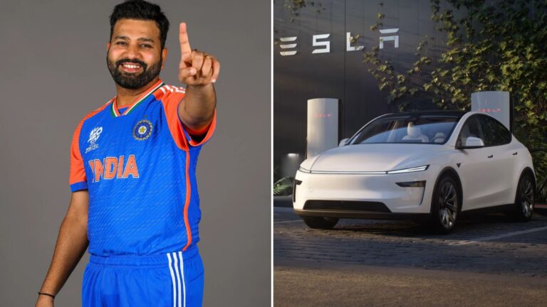 Rohit Sharma ने खरीदी Tesla Model Y लग्जरी इलेक्ट्रिक कार, जानें कीमत, फीचर्स, बैटरी, रेंज और खासियत