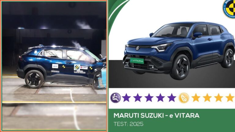 Maruti e Vitara को Bharat NCAP में 5 Star Rating मिली, जानें सेफ्टी स्कोर और फीचर्स