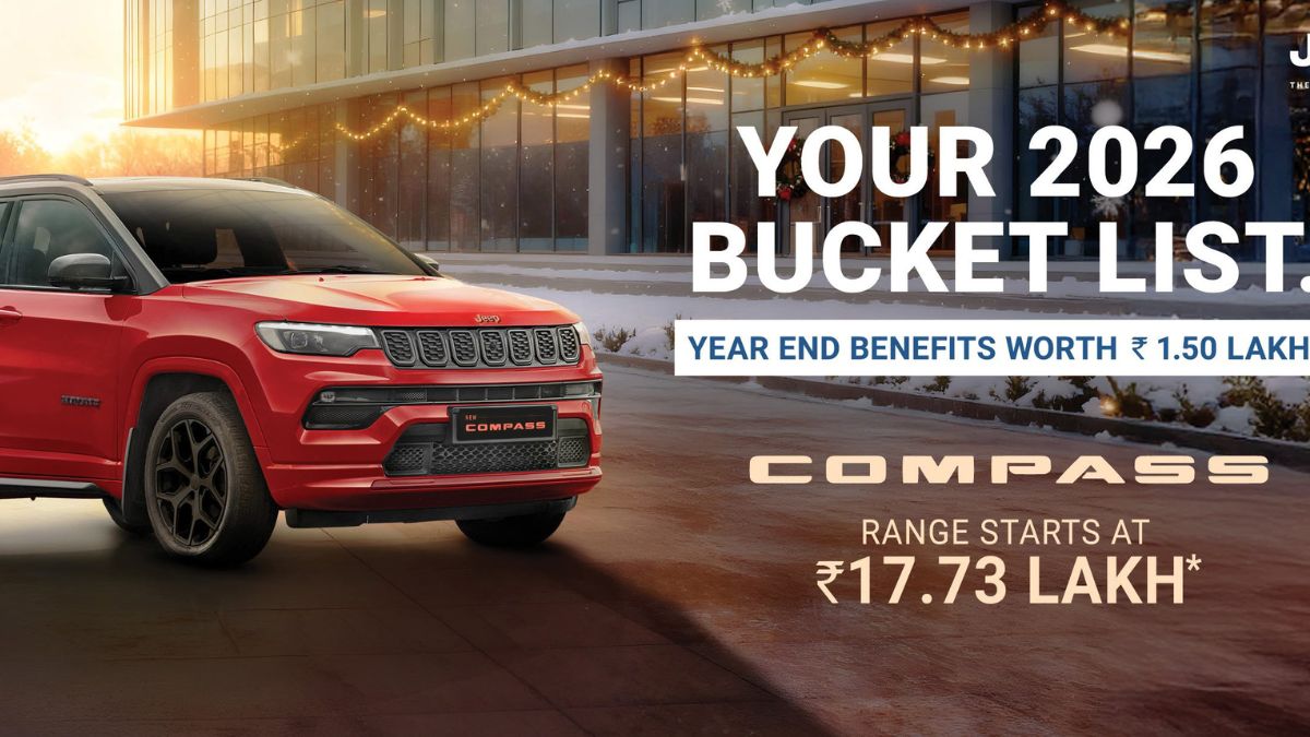 Jeep Compass Discount 2025: इस SUV पर आया ₹1.50 Lakh का डिस्काउंट, जानें Price, Mileage & Features