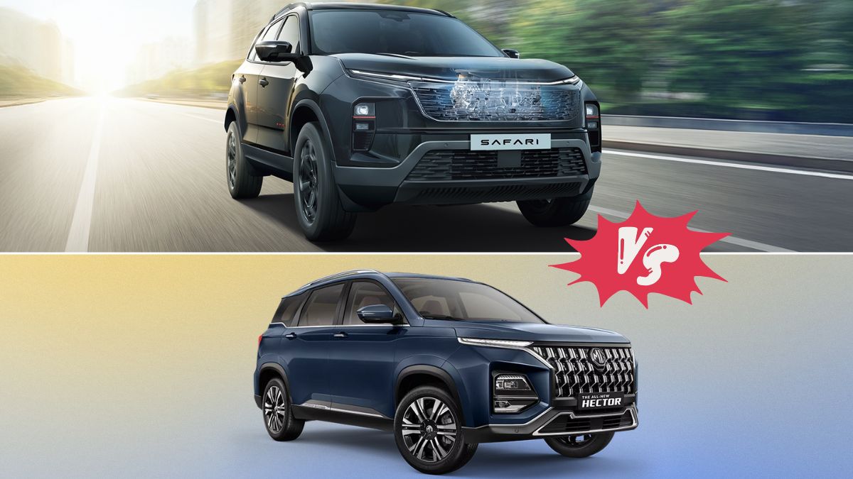 Tata Safari Petrol vs MG Hector Plus: डिजाइन, फीचर्स, सेफ्टी और इंजन की पूरी तुलना